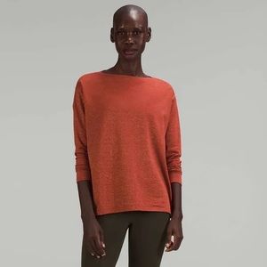 NWT Lululemon Back in Action Long Sleeve Shirt *Spark Cayenne Size 10